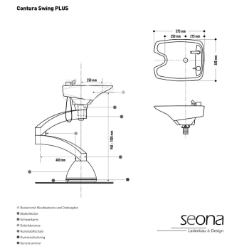 coiffeurwaschbecken contura swing